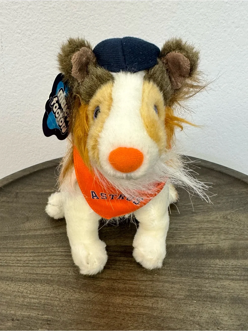 Mascot Factory Houston Astros MLB Collie Dog Plush Toy Animal Brown White